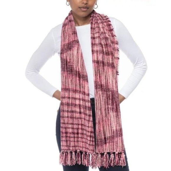 CHARTER CLUB Spacedye Chenille Wrap Scarf - Wine NWT - Picture 1 of 2